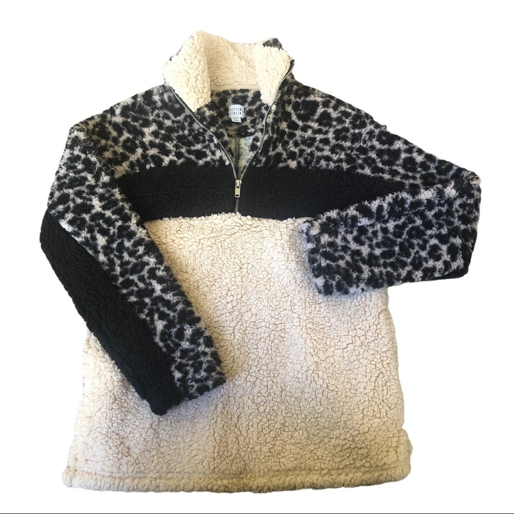 Peyton Jensen Evereve teddy 3/4 zip pullover S
